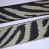 Gurtband Zebra Muster 38 mm grün schwarz Zebra-Design Tiger