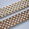 Gurtband 38 mm / 40 mm 3D-Design natur beige Taschengurtband