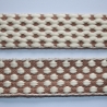 Gurtband 38 mm / 40 mm 3D-Design natur beige Taschengurtband