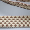 Gurtband 38 mm / 40 mm 3D-Design natur beige Taschengurtband