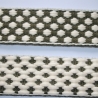 Gurtband 38 mm / 40 mm 3D-Design natur grün  Taschengurtband