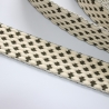 Gurtband 38 mm / 40 mm 3D-Design natur grün  Taschengurtband