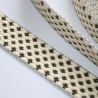 Gurtband 38 mm / 40 mm 3D-Design natur grün  Taschengurtband