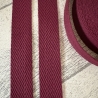 Gurtband uni Fischgrät Design 30 mm bordeaux weinrot 