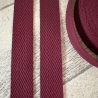 Gurtband uni Fischgrät Design 30 mm bordeaux weinrot 