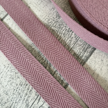 Gurtband uni Fischgrät Design 30 mm mauve lila hellviolett