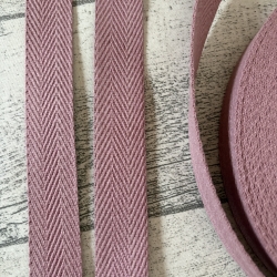 Gurtband uni Fischgrät Design 30 mm mauve lila hellviolett
