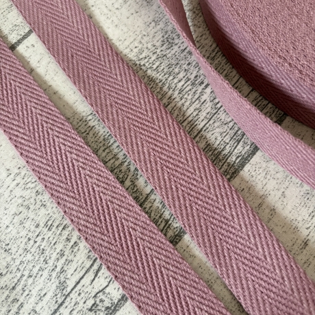 Gurtband uni Fischgrät Design 30 mm mauve lila hellviolett