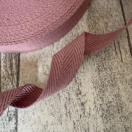 Gurtband uni Fischgrät Design 30 mm mauve lila hellviolett