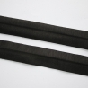 Jersey Schrägband schwarz 20 mm / 10 mm elastisches Band