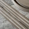 Gurtband mit Streifen Design Baumwolle 30 mm sand & natur 