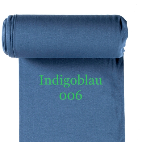 Bündchen 265gr/m2 Indigo Blau