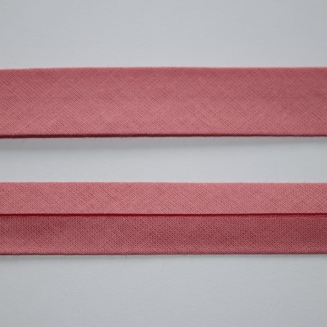 Schrägband rosa altrosa dunkelrosa Baumwolle 18 mm