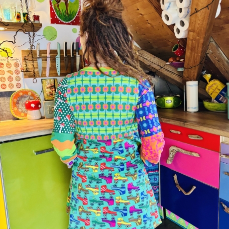 Möpsekleid mit Taschen Größe L