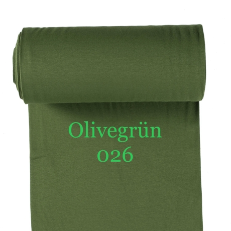 Bündchen 265gr/m2 Olive Grün