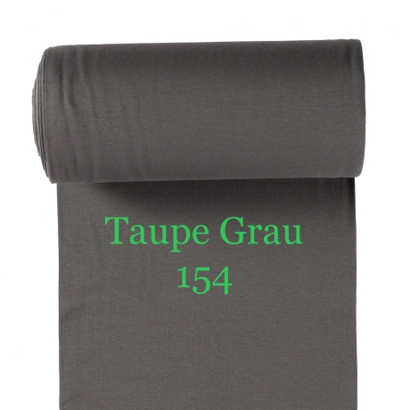 Bündchen 265gr/m Taupe Grau