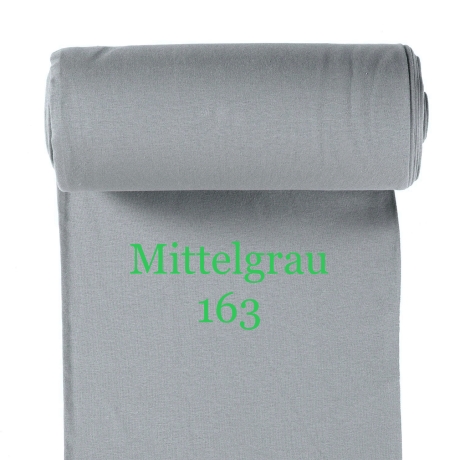 Bündchen 265gr/m Mittel Grau
