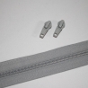 Reißverschluss hellgrau inkl. Zipper Autolock 5 mm Endlos-Ware