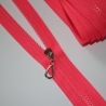 Reißverschluss neon pink Knochen neonpink + Zipper silber REST