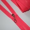 Reißverschluss neon pink Knochen neonpink + Zipper silber REST