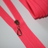 Reißverschluss neon pink Knochen neonpink + Zipper silber REST