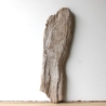 Treibholz Schwemmholz Driftwood 1 flache Skulptur  57 cm 