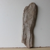 Treibholz Schwemmholz Driftwood 1 flache Skulptur  57 cm 