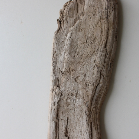 Treibholz Schwemmholz Driftwood 1 flache Skulptur  57 cm 