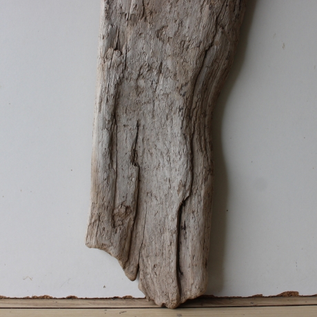 Treibholz Schwemmholz Driftwood 1 flache Skulptur  57 cm 