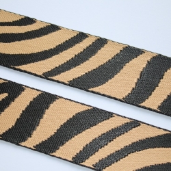 Gurtband Zebra Muster 38 mm beige Zebra-Design Tiger _c