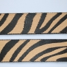 Gurtband Zebra Muster 38 mm beige Zebra-Design Tiger _c