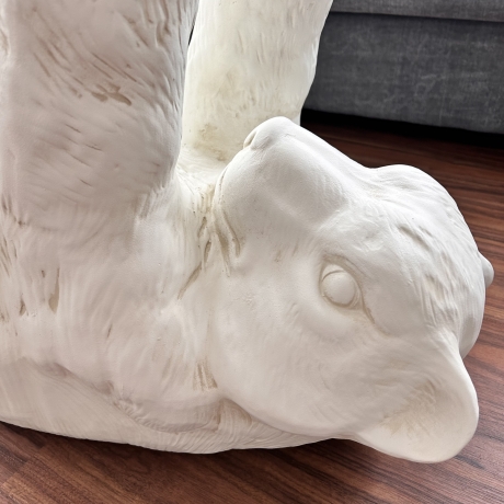 Tisch Bär mit Glas.