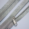 10x Zipper silber Schieber - 5mm Endlos-Reißverschluss 