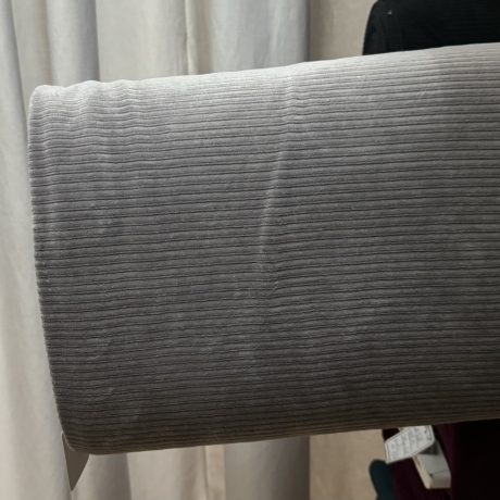 Nicky Rib Jersey Uni Baumwolle | Öko Tex Standard 100 | Grau  