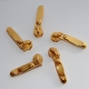 2x Zipper gold goldGELB formschön 5 mm Schiene Schieber ab 2 St.