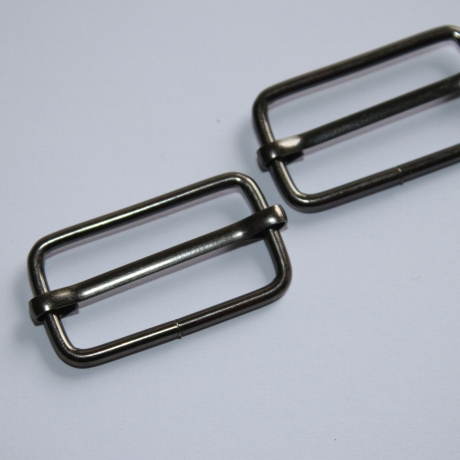 2x Schieber 30 mm schwarz-silber Versteller beweglich