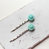 Mint • Haarklammern | Haarschmuck | Rosen | Set