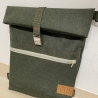Handmade Rucksack auch als Umhängetasche tragbar grün kaufen