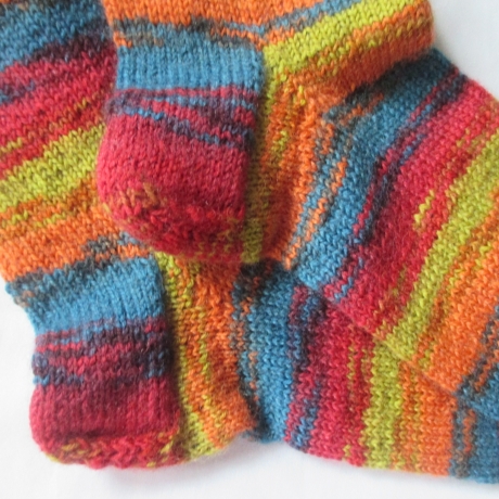 Damensocken Stricksocken Gr. 38 - 39 handgestrickt Sockenwolle