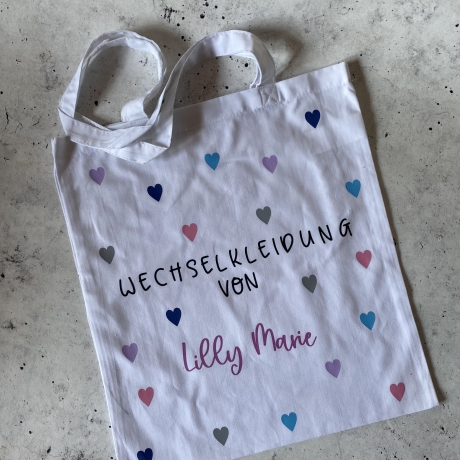Baumwolltasche für Wechselkleidung 