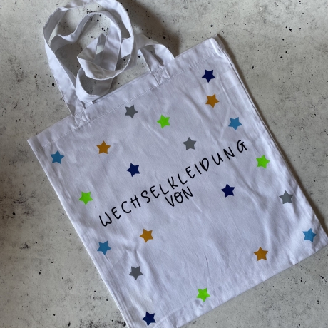 Baumwolltasche für Wechselkleidung 