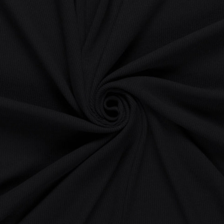 Strickstoff | HEAVY KNIT STOFF | KABELSTOFF | Schwarz