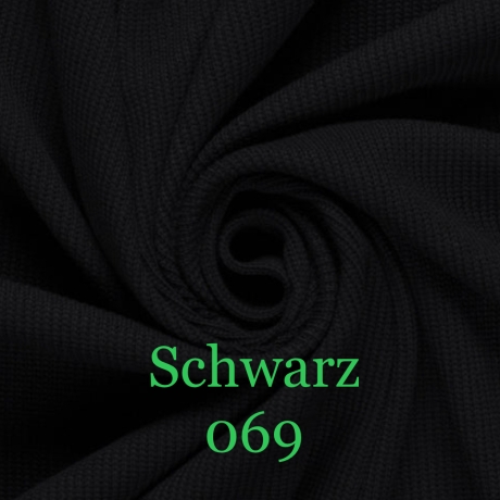 Strickstoff | HEAVY KNIT STOFF | KABELSTOFF | Schwarz