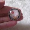 Cabochon-Ring mit Motiv Rose Liane