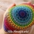 Mandala handgemalt auf Stein Mandala-Stein Glücksstein