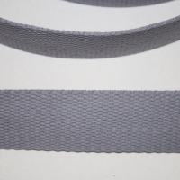 Gurtband Baumwolle 30 mm grau Baumwoll-Gurtband