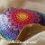 Mandala handgemalt auf Stein Mandala-Stein Regenbogen