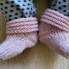 Babysocken - handgestrickt - 0-2 Monate