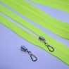 Reißverschluss 3mm neongelb & Zipper silber gold schwarzsilber