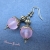 Perlen Ohrhänger Polaris Perlen rosa bronzefarben